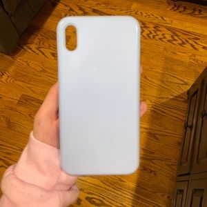 Light blue iPhone XS Max silicone case